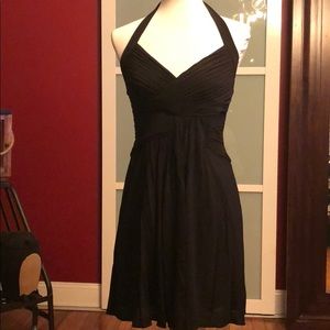 Beautiful black halter a-line dress.